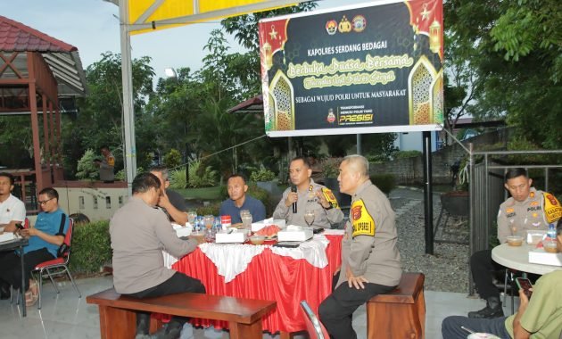 Kapolres Sergai Buka Puasa Bersama Jurnalis Jalin Silaturahmi