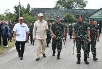 Menhan RI Tinjau Fasilitas Pendidikan dan Sarana Pendukung Rindam I/BB