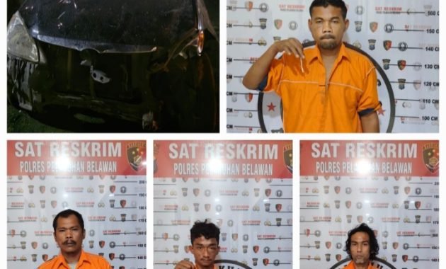 Polres Pelabuhan Belawan Berhasil Ungkap Curat di Teriaki Warga, Empat Pelaku Ditangkap