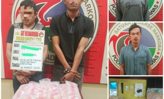 Polres Palas Grebek Sarang Narkoba, Empat Pelaku Ditangkap Bersama Barang Bukti