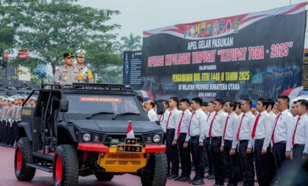 Apel Gelar Pasukan Operasi Ketupat Toba 2025, Pj Sekdaprov Sumut Optimis Keamanan dan Kenyamanan Pemudik Terjamin