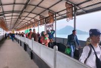 Ribuan Pemudik Mulai Tinggalkan Pulau Sumatra melalui Pelabuhan Bakauheni Lampung Selatan