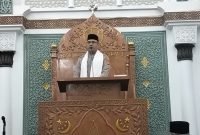 Jadi Penceramah Ramadhan di Masjid Raya, Ini Pesan Kapolsek Kuta Alam