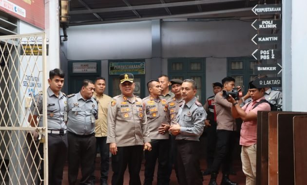 Kapolres Aceh Tamiang Tinjau Keamanan Lapas Kelas II B Kuala Simpang