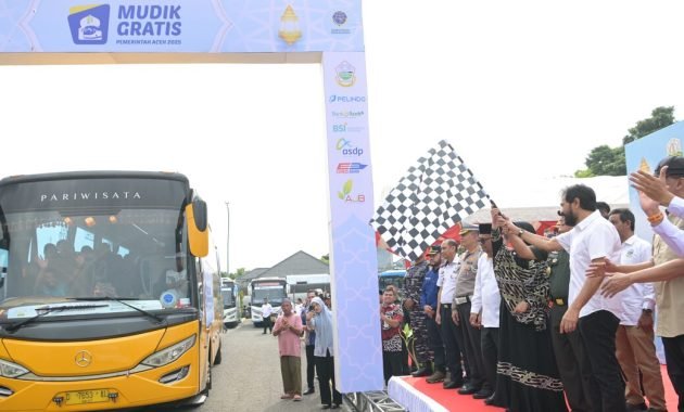 Gubernur Muzakir Manaf Lepas Keberangkatan Mudik Gratis Pemerintah Aceh
