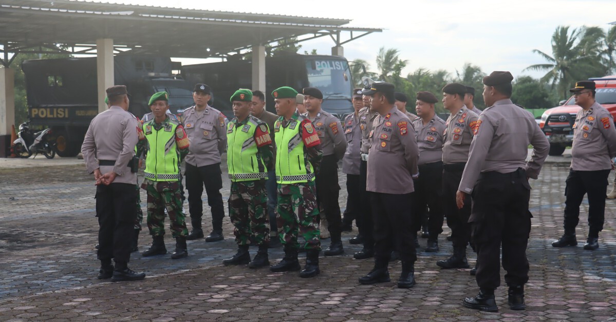 Patroli Gabungan di Lampung Selatan Amankan Malam Takbir