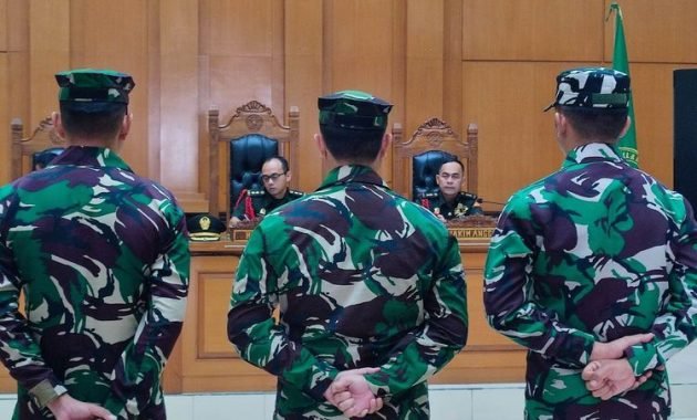 Dua Anggota TNI AL Penembak Bos Rental Mobil Dipecat dan Dihukum Seumur Hidup
