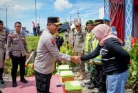 Kapolda Sumut Tinjau Pos Pelayanan Pintu Tol Sinaksak, Antisipasi Kemacetan dan Arus Balik