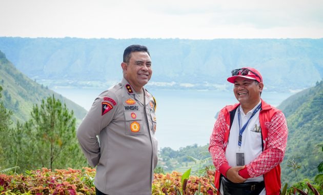 Kapolda Sumut Tinjau Pengamanan Arus Balik dan Objek Wisata Kaldera Toba Pasca Lebaran