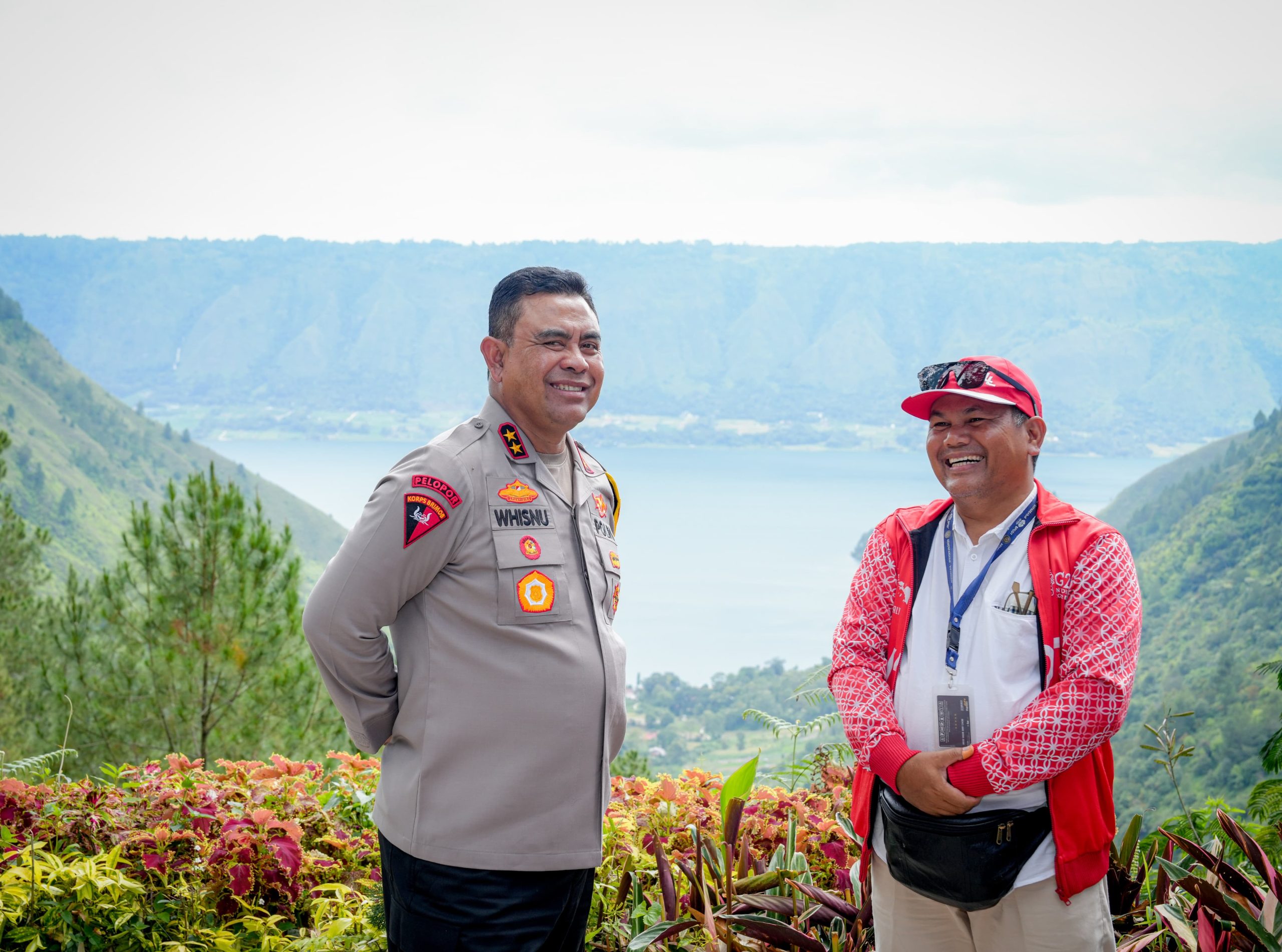 Kapolda Sumut Tinjau Pengamanan Arus Balik dan Objek Wisata Kaldera Toba Pasca Lebaran