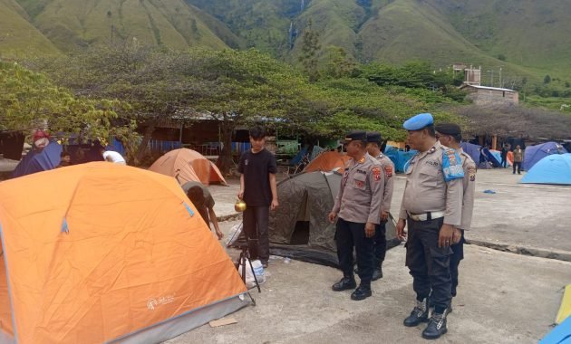Polres Dairi Tingkatkan KRYD Di Wisata Pantai Danau Toba Silalahi