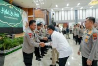 Hangat dan Penuh Kebersamaan, Halal Bihalal Polda Sumut Pererat Hubungan Antar Personel