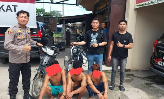 Tiga Pelaku Curanmor Diamankan Polisi Bersama Dua Unit Motor Curian