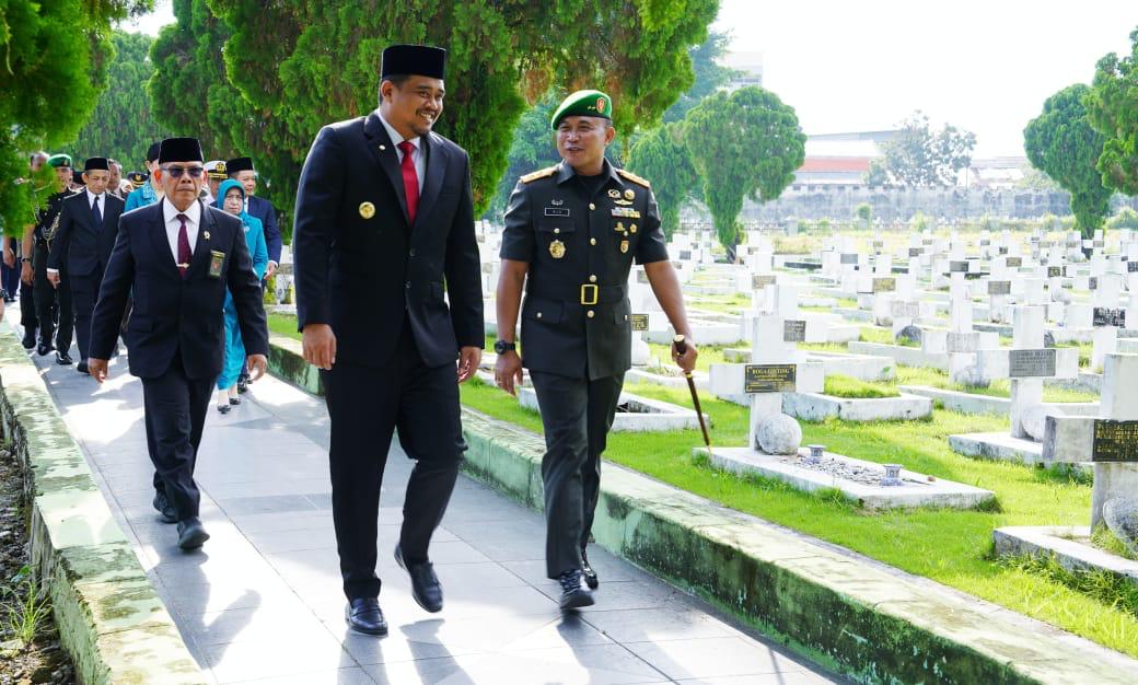 Pangdam I/BB Hadiri Ziarah Rombongan Peringatan Hari Jadi ke-77 Provinsi Sumatera Utara