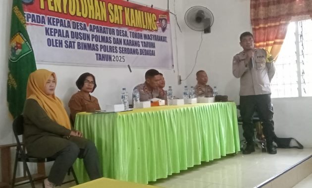 Polres Sergai Bersama Warga Perkuat Satkamling Demi Kamtibmas 