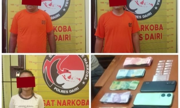Diduga bandar Diringkus Polisi 13 Plastik Klip Berisikan Narkoba, Kini Diamankan di Polres Dairi
