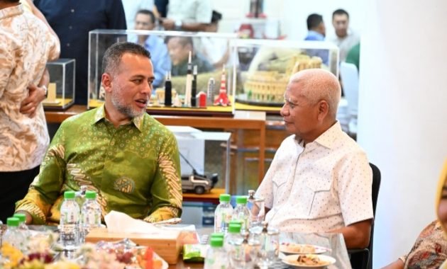 Gubernur Bobby Nasution dan Wagub Surya Halalbihalal di Rumah Musa Rajekshah