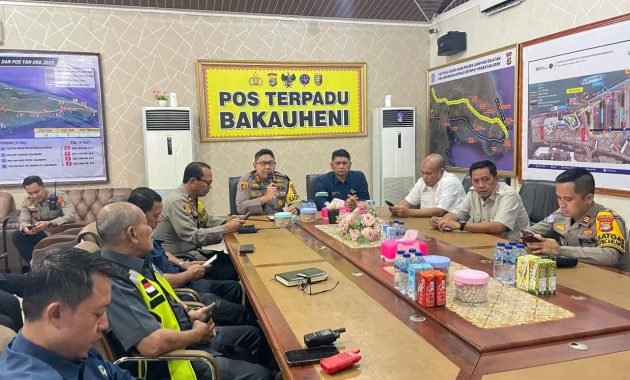 Pemantapan Teknis Pengamanan dan Rekayasa Lalu Lintas Arus Balik Pemudik di Pelabuhan Bakauheni