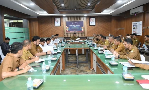 Plt Sekda Aceh Gelar Rapat dengan BPKP Bahas Langkah Hibah RS Regional ke Pemkab Aceh Tengah