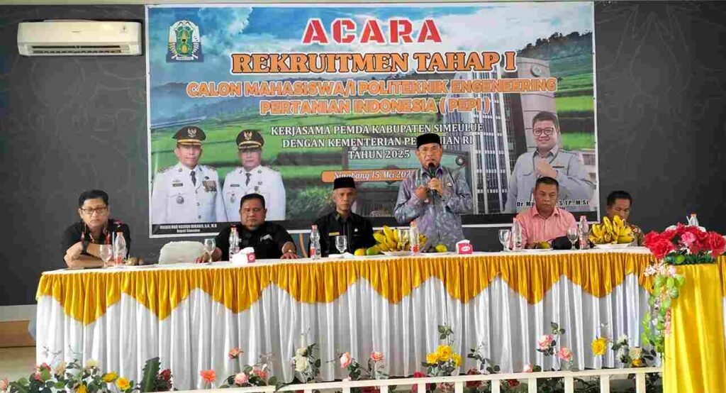Wakil Bupati Simeulue Resmi Buka Rekrutmen Calon Mahasiswa/i Politeknik Engineering Pertanian Indonesia