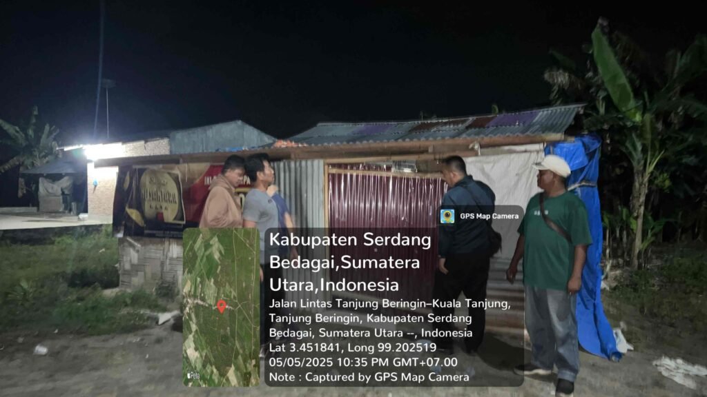 Sat Reskrim Polres Sergai Cek 8 Lokasi Judi Tembak Ikan