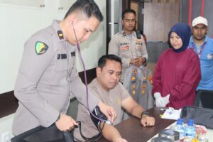 Personel Polres Aceh Barat Laksanakan Pemeriksaan Kesehatan Berkala