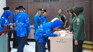 Kasdam I/BB Hadir Secara Virtual Halal Bihalal Presiden RI Bersama Purnawirawan