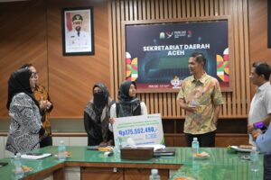 Serahkan Santunan untuk Ahli Waris Abu Razak, Plt Sekda Aceh Apresiasi BPJS Ketenagakerjaan