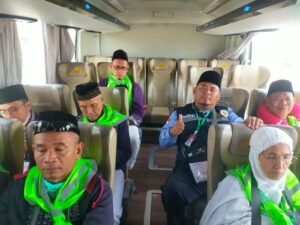 Jemaah Haji Kloter 9 Embarkasi Medan Tiba Selamat di Madinah
