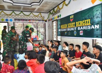 Kodam I/BB Gelar Program Makan Sehat Bergizi untuk 250 Anak dari 14 Panti Asuhan