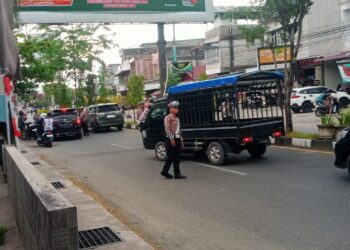 Polres Aceh Barat Gelar Razia Kendaraan Tampa Helm dan SIM: Wujud Tingkatan Kesadaran Berlalu Lintas