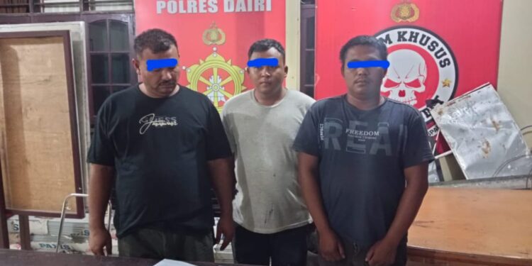 Polres Dairi Tangkap 3 Preman Pungli Aniaya Supir