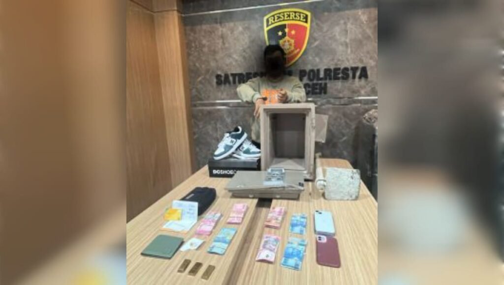 Beli iPhone dan Motor dari Hasil Curi Emas, Pemuda ini Ditangkap Saat Checkout Hotel di Banda Aceh