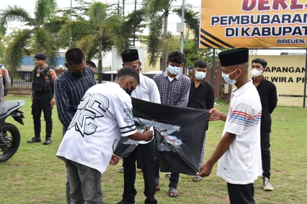 Polres Bireuen Gelar Deklarasi Pembubaran Geng Motor