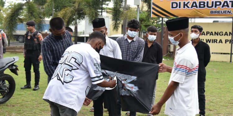 Polres Bireuen Gelar Deklarasi Pembubaran Geng Motor
