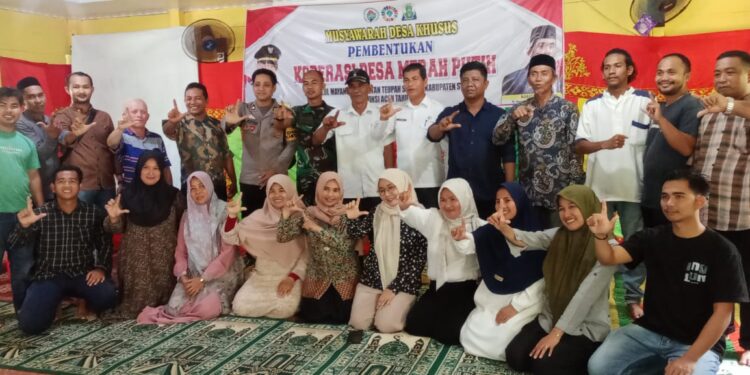 Koperasi Merah Putih Syari’ah Resmi Dibentuk di Desa Ulul Mayang Simeulue