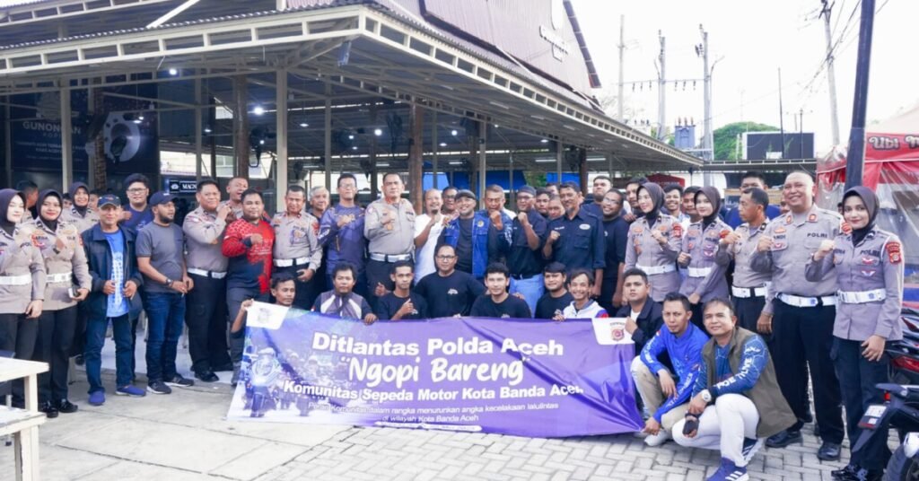 Ngopi Bareng: Ditlantas Polda Aceh Ajak Komunitas Sepeda Motor untuk Kolaborasi Meningkatkan Keselamatan Lalu Lintas