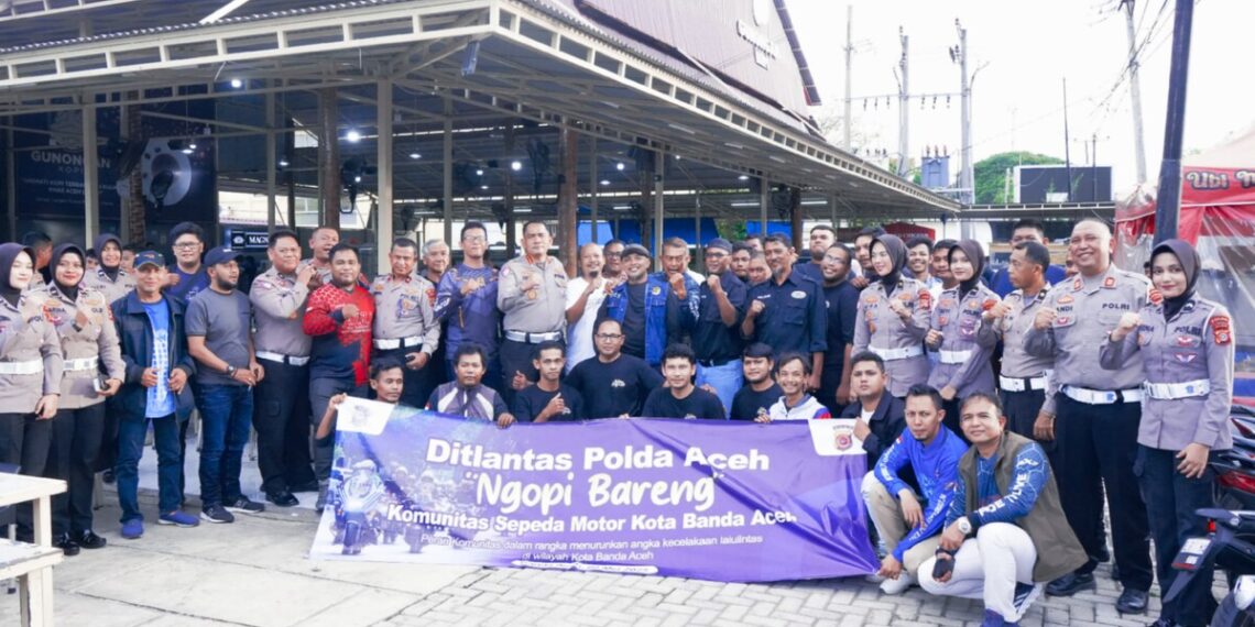Ngopi Bareng: Ditlantas Polda Aceh Ajak Komunitas Sepeda Motor untuk Kolaborasi Meningkatkan Keselamatan Lalu Lintas