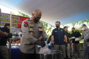 Polda Riau Gelar Pemusnahan Barang Bukti Narkoba