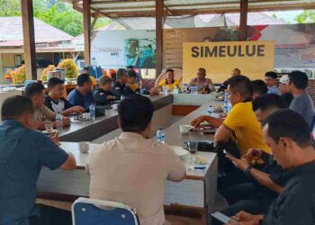 Polres Simeulue Gelar Ngopi Bareng Wartawan dalam Rangka Menyambut Hari Bhayangkara ke-78