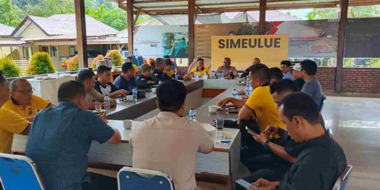 Polres Simeulue Gelar Ngopi Bareng Wartawan dalam Rangka Menyambut Hari Bhayangkara ke-78