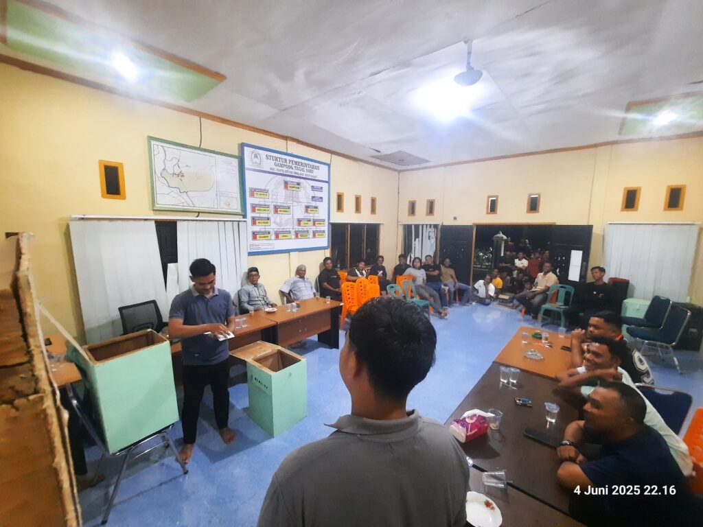 Terpilih Secara Demokrasi, Samsudin Pimpin Pemuda Tegal Sari