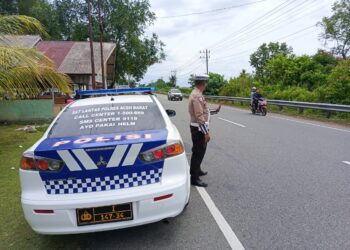 Satlantas Polres Aceh Barat Lakukan Pengamanan di Objek Wisata