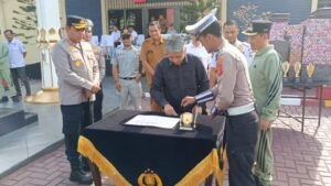 Deklarasi Keselamatan Berlalu Lintas dan Lomba Safety Riding Meriahkan Hari Bhayangkara ke-79 di Aceh Barat