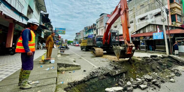 Cegah Banjir di Kota, PUPR Aceh Barat Bangun Box Culvert