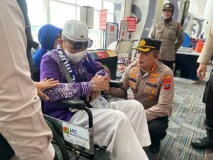 Polresta Deli Serdang Amankan Keberangkatan Pesawat Saudia Airlines