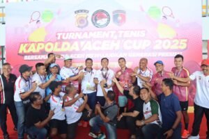 BTC Polda Aceh Juara Turnamen Tenis Kapolda Aceh Cup 2025
