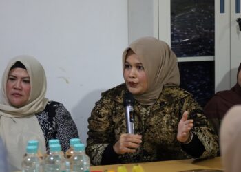 Ketua Pokja Bunda PAUD Aceh, Ny. Mukarramah, didampingi Wakil Ketua Malahayati, Istri Ketua DPR Aceh Rizawati, dan tim, bersilaturahmi dengan PP HIMPAUDI di Sekretariat HIMPAUDI, Jakarta Selatan, Senin (2/6/2025).