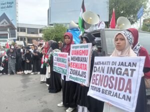 Aksi Bela Palestina di Banda Aceh: Ratusan Warga Turun ke Jalan