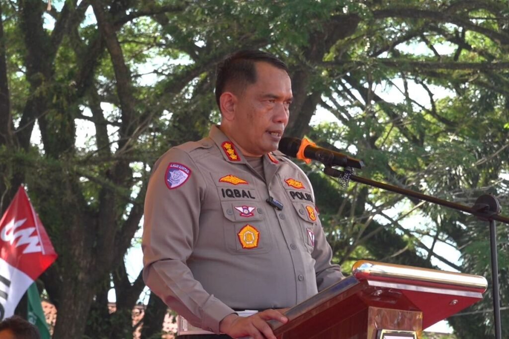 Dirlantas Polda Aceh Hadiri Apel Deklarasi Perang terhadap Narkoba, Premanisme, Pekat, dan Kampanye Keselamatan Berlalu Lintas di Aceh Tenggara
